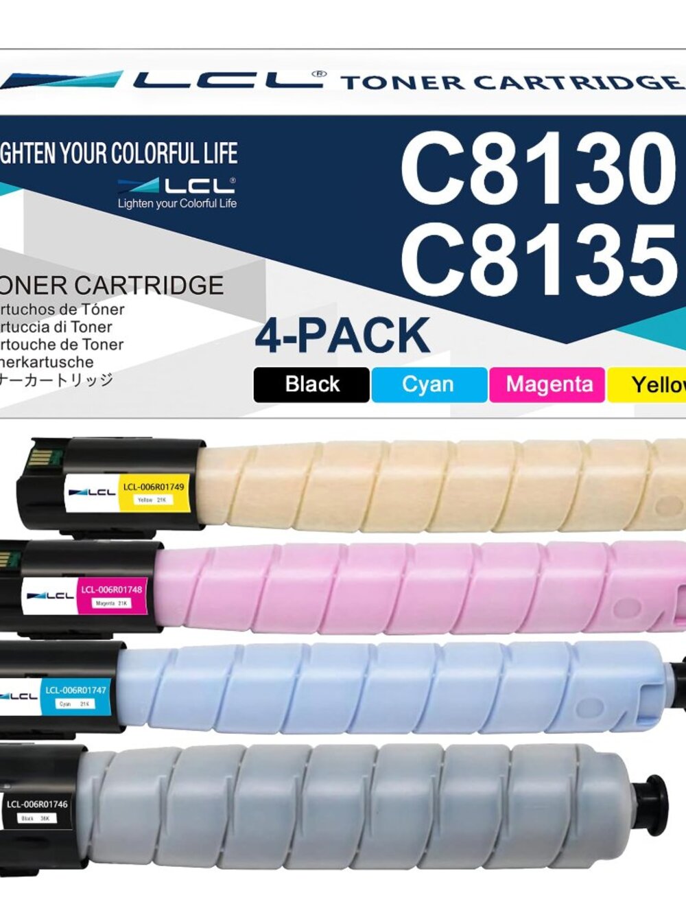 LCL Toner 4-Pack Compatible Xerox AltaLink C8130 C8135 C8145 - Open Box